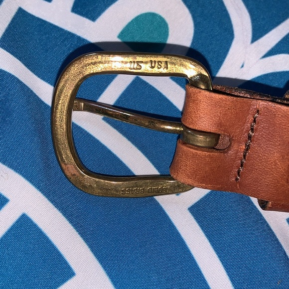 Leatherman belt made in USA. Size 38. Nautical blue crabs. - Picture 6 of 8